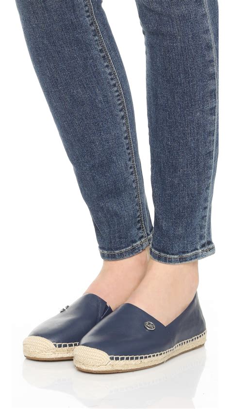 michael michael kors kendrick slip-on espadrille flats blue|Michael Kors moccasin flats sale.